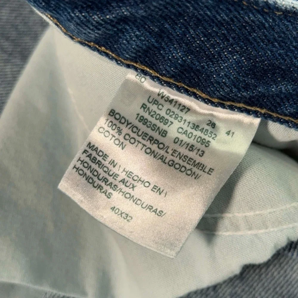 Dickies Jeans Mens 40x30 Blue Relaxed Fit Carpenter Work Denim Utility Pants